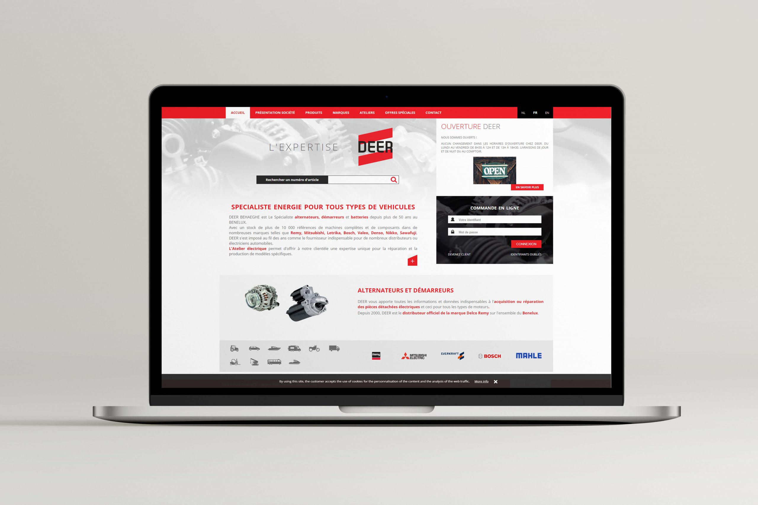 Design site entreprise Deer